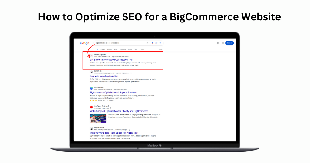 How to Optimize SEO for a BigCommerce Website